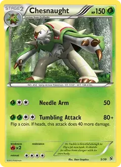 Chesnaught 5/39 Kalos Starter Set Pokémon card