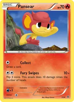 Pansear 7/39 Kalos Starter Set Pokémon card