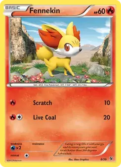 Fennekin 8/39 Kalos Starter Set Pokémon card