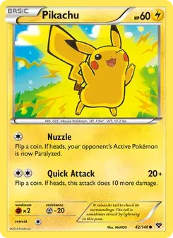 Pikachu 42/146 XY Pokémon card
