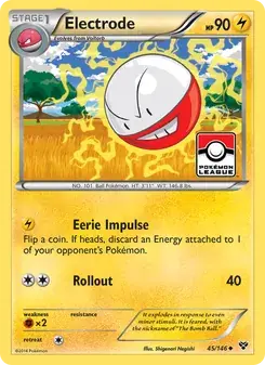 Electrode 45/146 XY Pokémon card