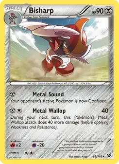 Bisharp 82/146 XY Pokémon card