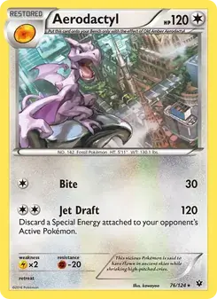 Aerodactyl 76/124 Fates Collide Pokémon card