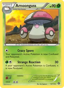 Amoonguss 13/114 Steam Siege Pokémon card