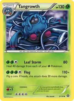 Tangrowth 2/114 Steam Siege Pokémon card