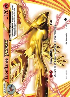 Talonflame BREAK 21/114 Steam Siege Pokémon card