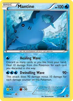 Mantine 27/114 Steam Siege Pokémon card