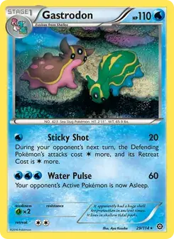 Gastrodon 29/114 Steam Siege Pokémon card