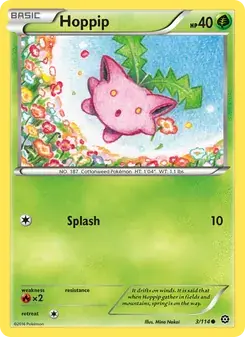 Hoppip 3/114 Steam Siege Pokémon card