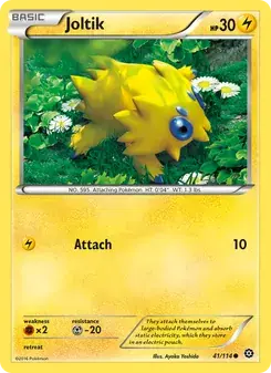 Joltik 41/114 Steam Siege Pokémon card