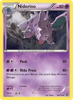 Nidorino 44/114 Steam Siege Pokémon card
