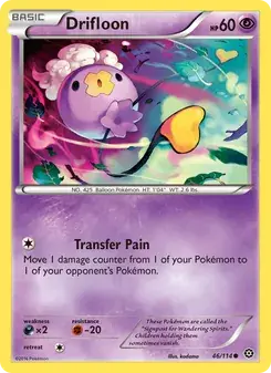 Drifloon 46/114 Steam Siege Pokémon card