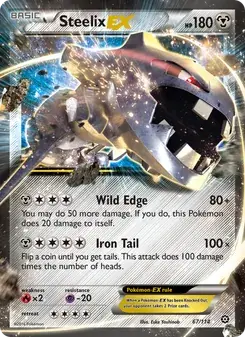 Steelix EX 67/114 Steam Siege Pokémon card