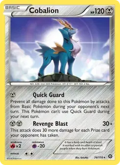 Cobalion 74/114 Steam Siege Pokémon card