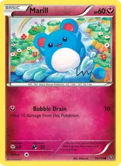 Marill 76/114 Steam Siege Pokémon card