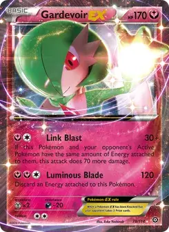 Gardevoir EX 78/114 Steam Siege Pokémon card