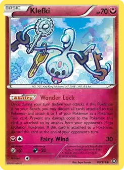 Klefki 80/114 Steam Siege Pokémon card