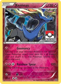 Xerneas 81/114 Steam Siege Pokémon card