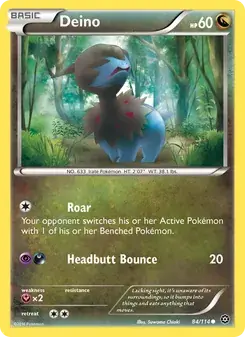 Deino 84/114 Steam Siege Pokémon card