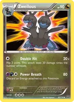 Zweilous 85/114 Steam Siege Pokémon card