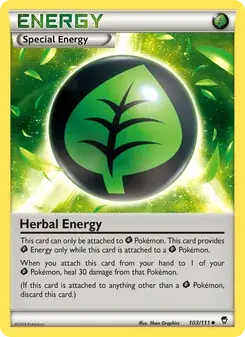Herbal Energy 103/111 Furious Fists Pokémon card