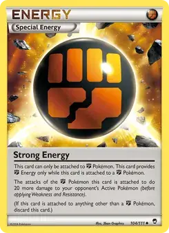Strong Energy 104/111 Furious Fists Pokémon card