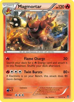 Magmortar 11/111 Furious Fists Pokémon card