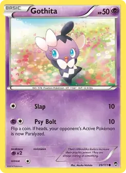 Gothita 39/111 Furious Fists Pokémon card