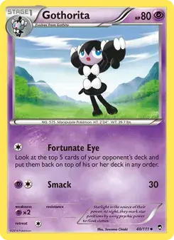 Gothorita 40/111 Furious Fists Pokémon card