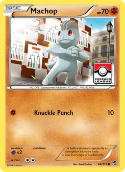 Machop 44/111 Furious Fists Pokémon card