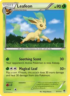 Leafeon 7/111 Furious Fists Pokémon card