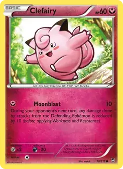 Clefairy 70/111 Furious Fists Pokémon card