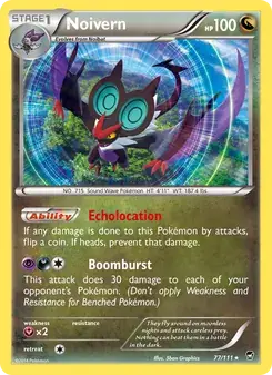 Noivern 77/111 Furious Fists Pokémon card