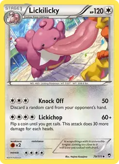 Lickilicky 79/111 Furious Fists Pokémon card