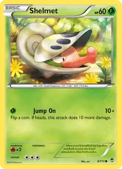 Shelmet 8/111 Furious Fists Pokémon card