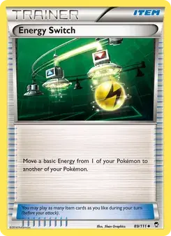 Energy Switch 89/111 Furious Fists Pokémon card