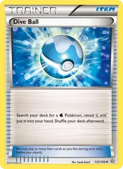Dive Ball 125/160 Primal Clash Pokémon card