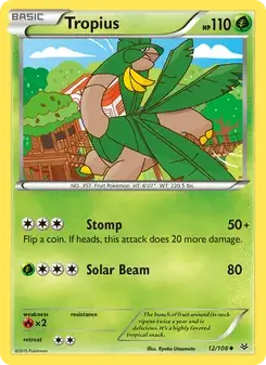 Tropius 12/108 Roaring Skies Pokémon card