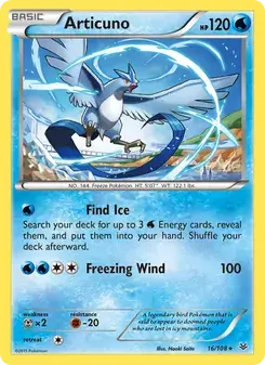 Articuno 16/108 Roaring Skies Pokémon card