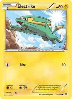 Electrike 24/108 Roaring Skies Pokémon card