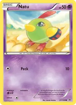Natu 27/108 Roaring Skies Pokémon card