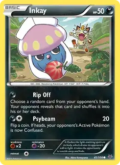Inkay 41/108 Roaring Skies Pokémon card
