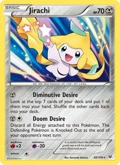 Jirachi 42/108 Roaring Skies Pokémon card