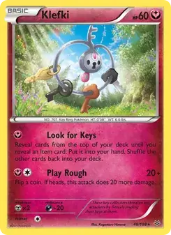 Klefki 48/108 Roaring Skies Pokémon card