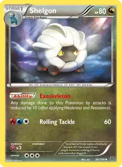 Shelgon 56/108 Roaring Skies Pokémon card
