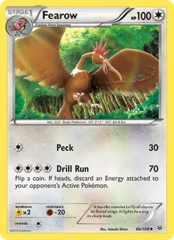Fearow 66/108 Roaring Skies Pokémon card