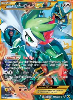 Shaymin EX 77a Roaring Skies Pokémon card