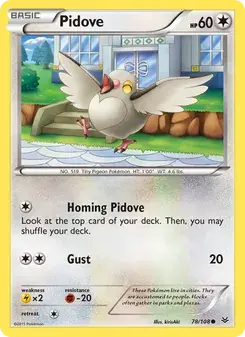 Pidove 78/108 Roaring Skies Pokémon card