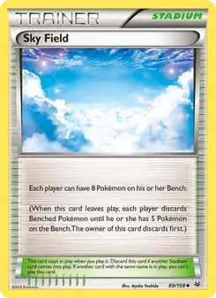 Sky Field 89/108 Roaring Skies Pokémon card