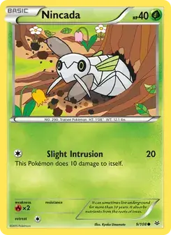 Nincada 9/108 Roaring Skies Pokémon card